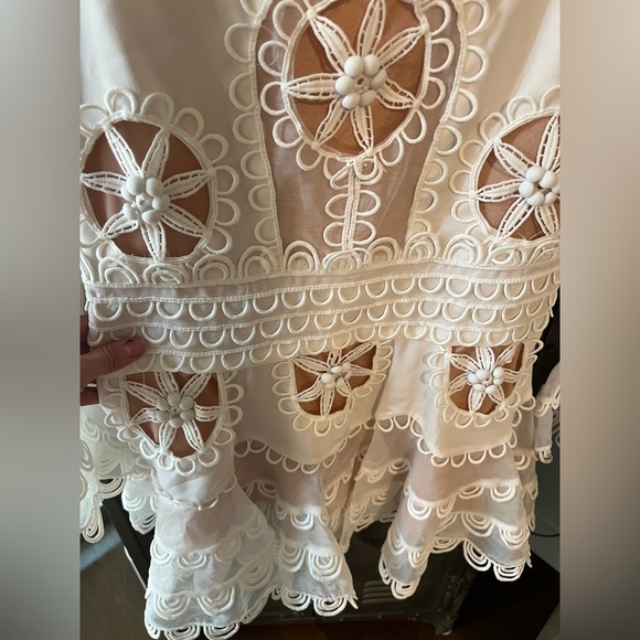 White Embroidered/Lace Dress - Picture 7 of 11